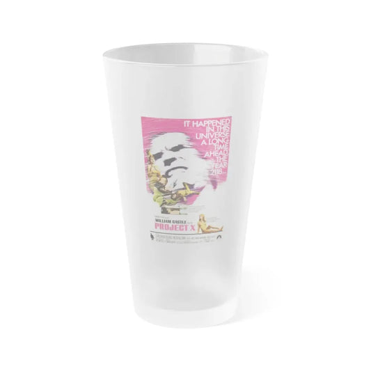 PROJECT X 1968 Movie Poster - Frosted Pint Glass 16oz Default Title - Go Mug Yourself