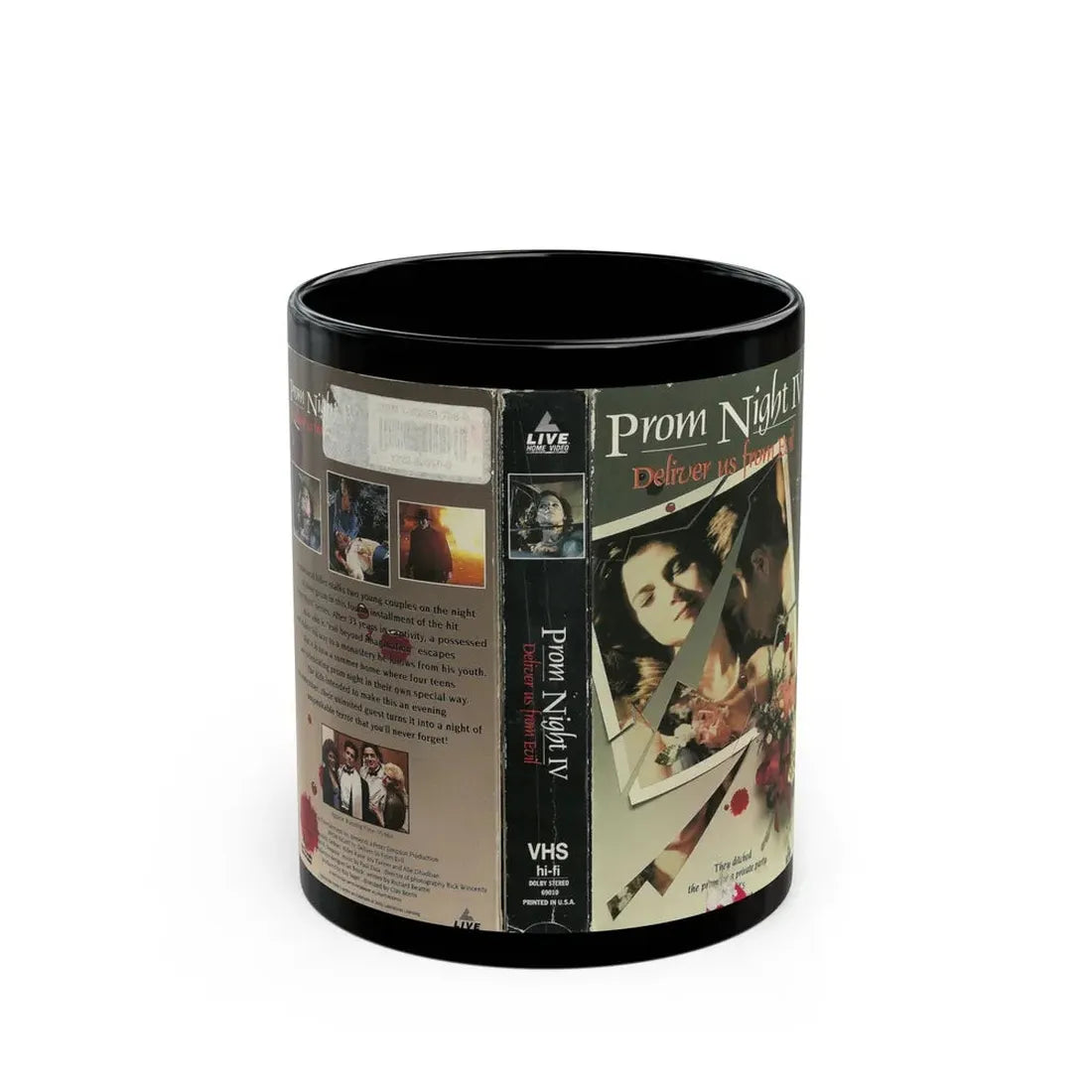 PROM NIGHT IV DELIVER US FROM EVIL (VHS COVER) - Black Coffee Mug 11oz - Go Mug Yourself