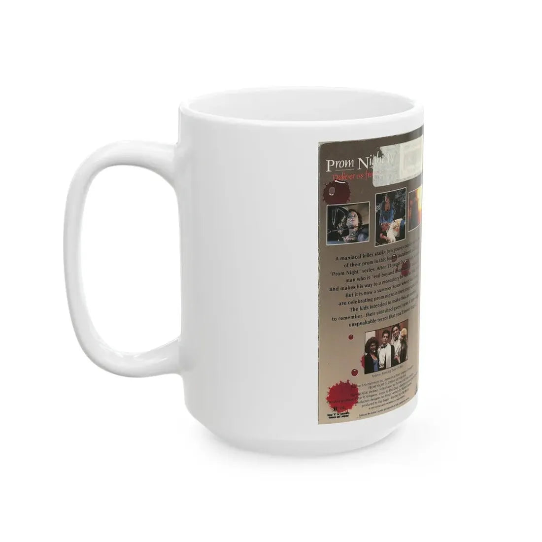 PROM NIGHT IV DELIVER US FROM EVIL (VHS COVER) - White Coffee Mug - Go Mug Yourself