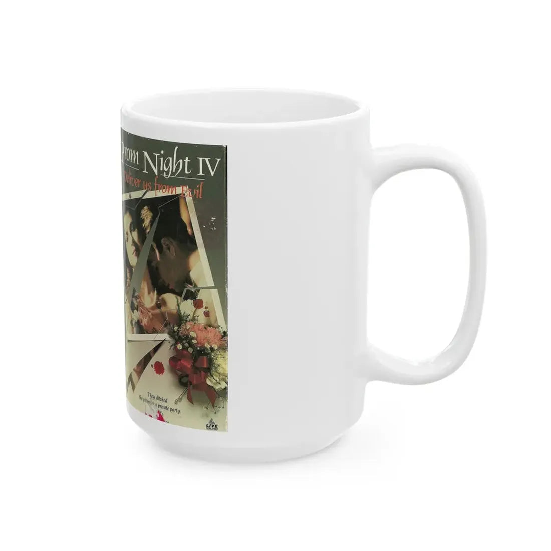 PROM NIGHT IV DELIVER US FROM EVIL (VHS COVER) - White Coffee Mug - Go Mug Yourself