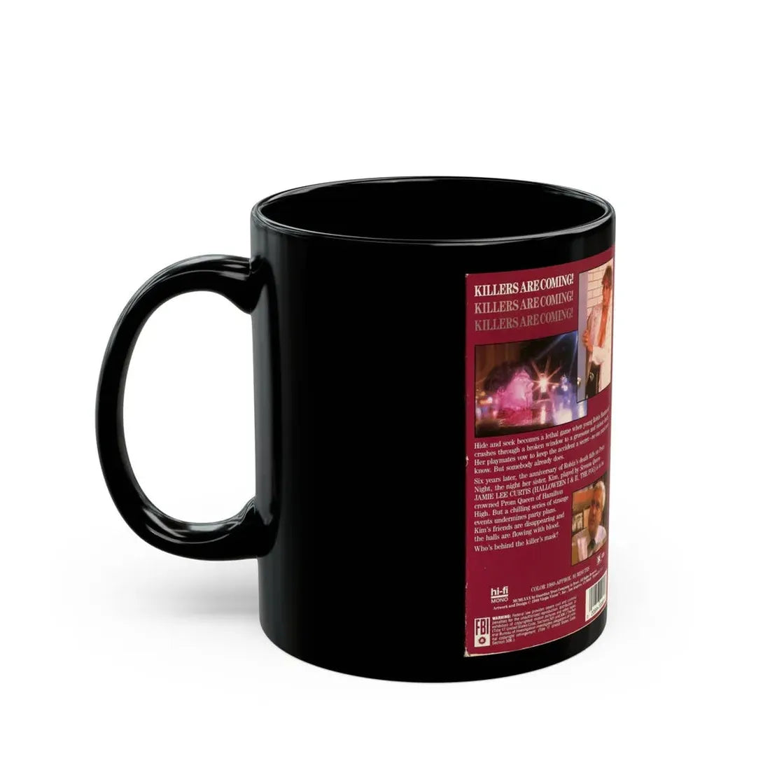 PROM NIGHT JAMIE LEE CURTIS (VHS COVER) - Black Coffee Mug - Go Mug Yourself