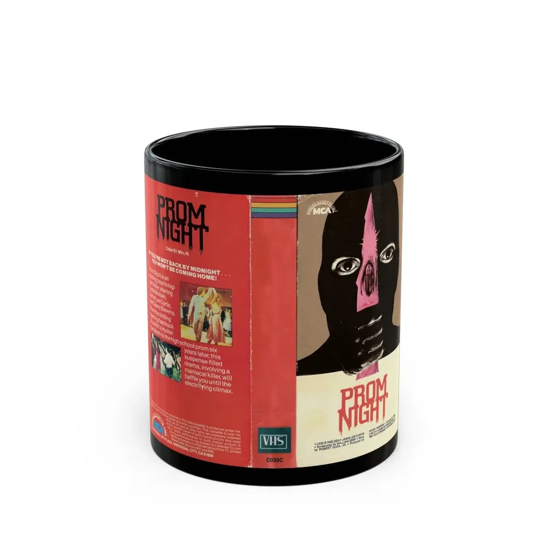 PROM NIGHT MCA (VHS COVER) - Black Coffee Mug 11oz - Go Mug Yourself