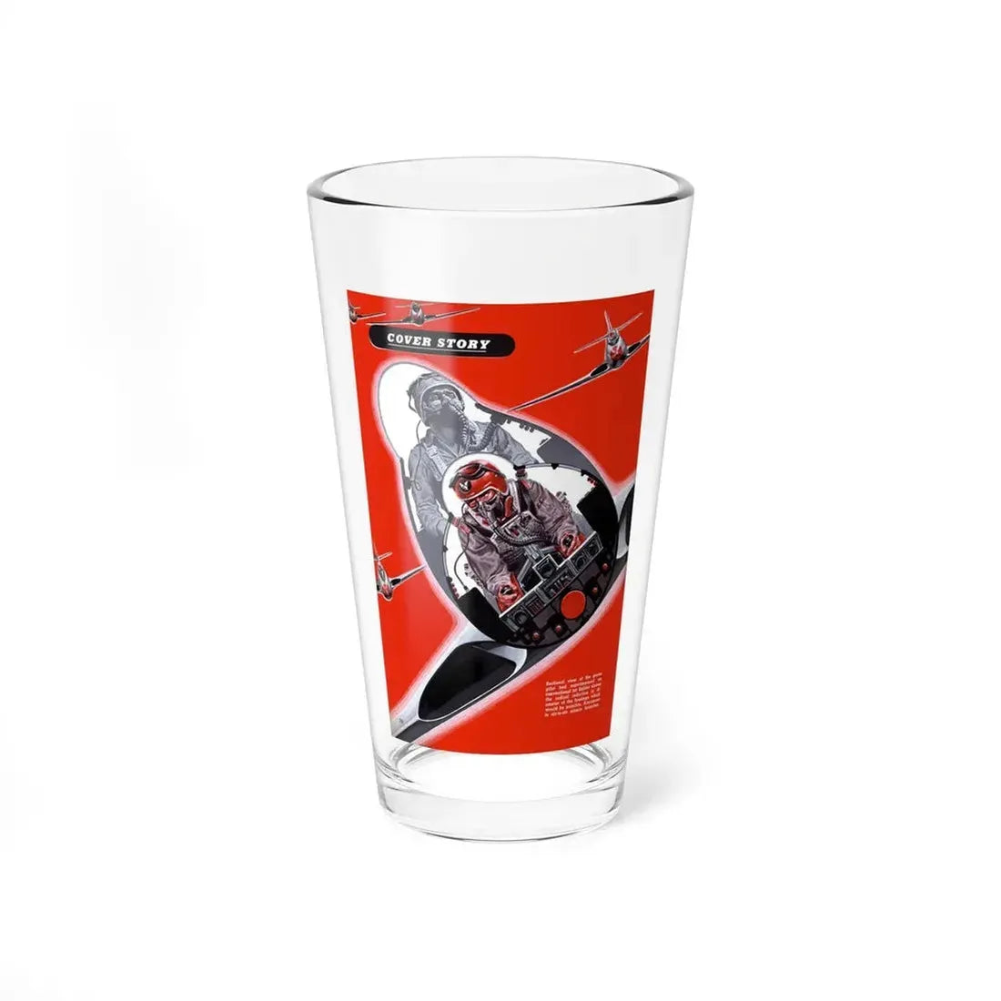 Prone Pilot, 1949 (Magazine Illustration) Pint Glass 16oz 16oz - Go Mug Yourself