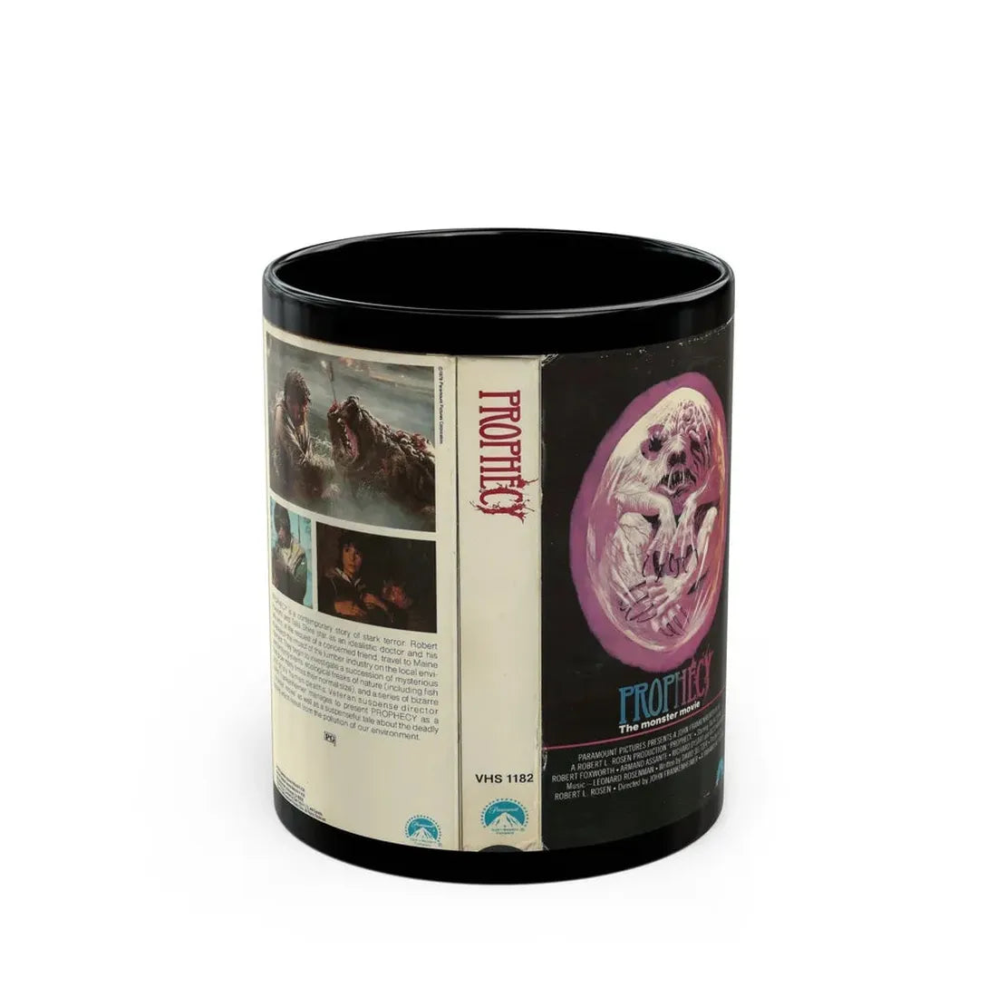 PROPHECY THE MONSTER MOVIE (VHS COVER) - Black Coffee Mug 11oz - Go Mug Yourself