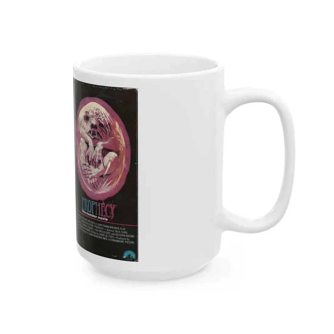 PROPHECY THE MONSTER MOVIE (VHS COVER) - White Coffee Mug - Go Mug Yourself