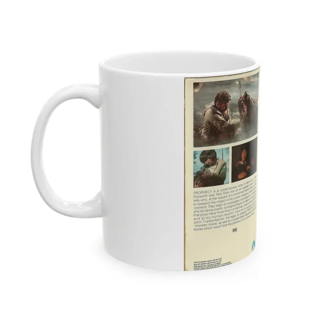 PROPHECY THE MONSTER MOVIE (VHS COVER) - White Coffee Mug - Go Mug Yourself