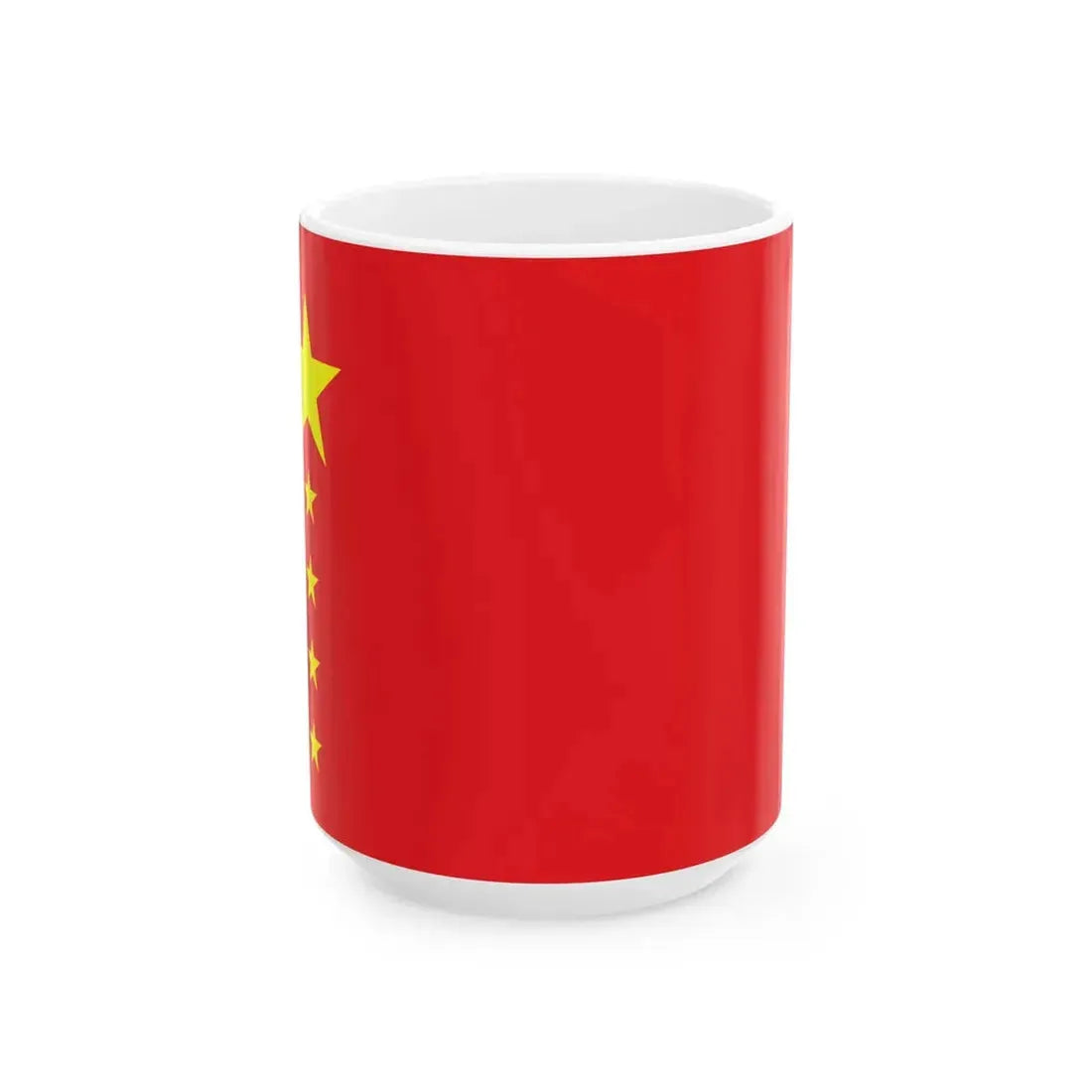 Proposal 4 for the PRC flag (China) White Coffee Mug 15oz - Go Mug Yourself