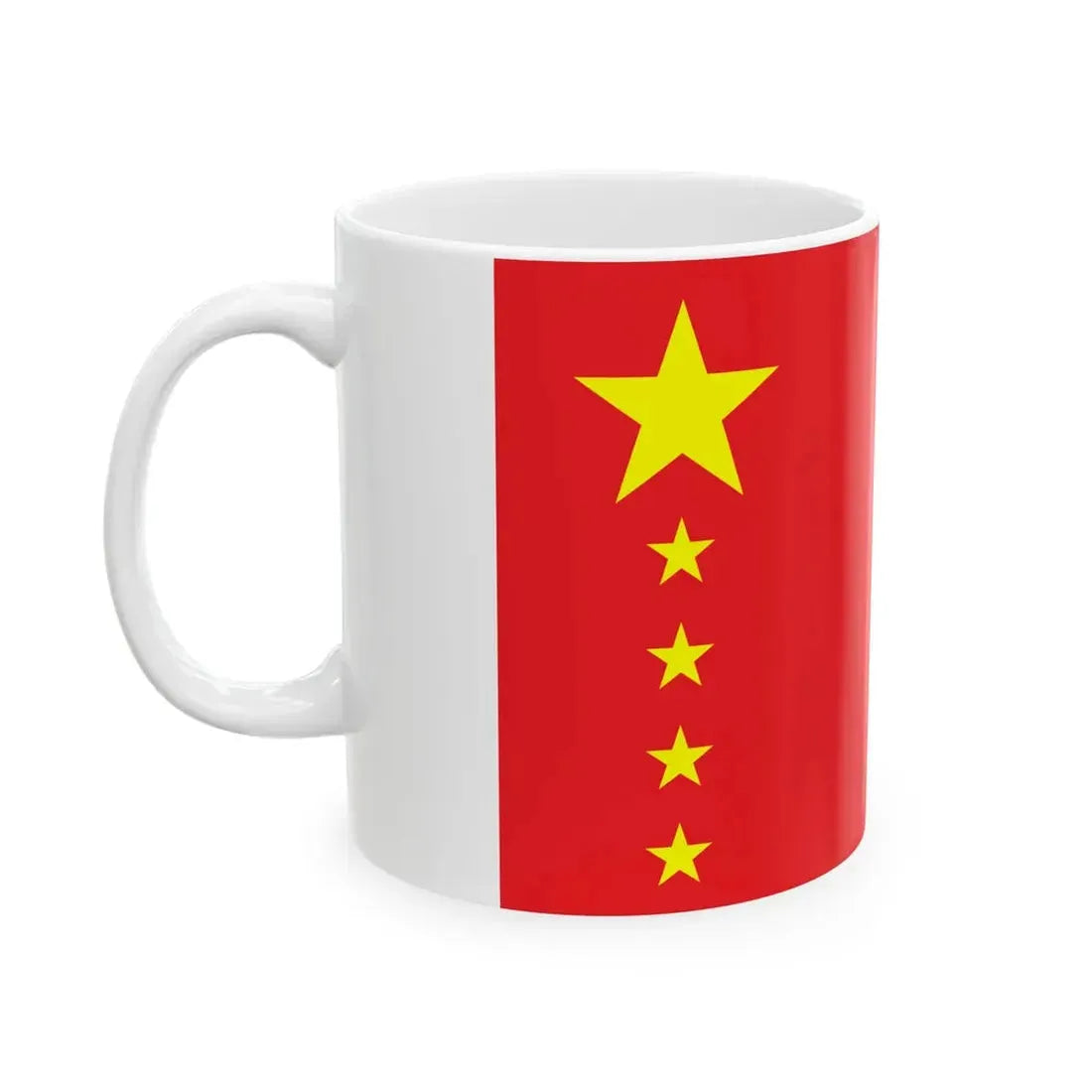 Proposal 4 for the PRC flag (China) White Coffee Mug - Go Mug Yourself