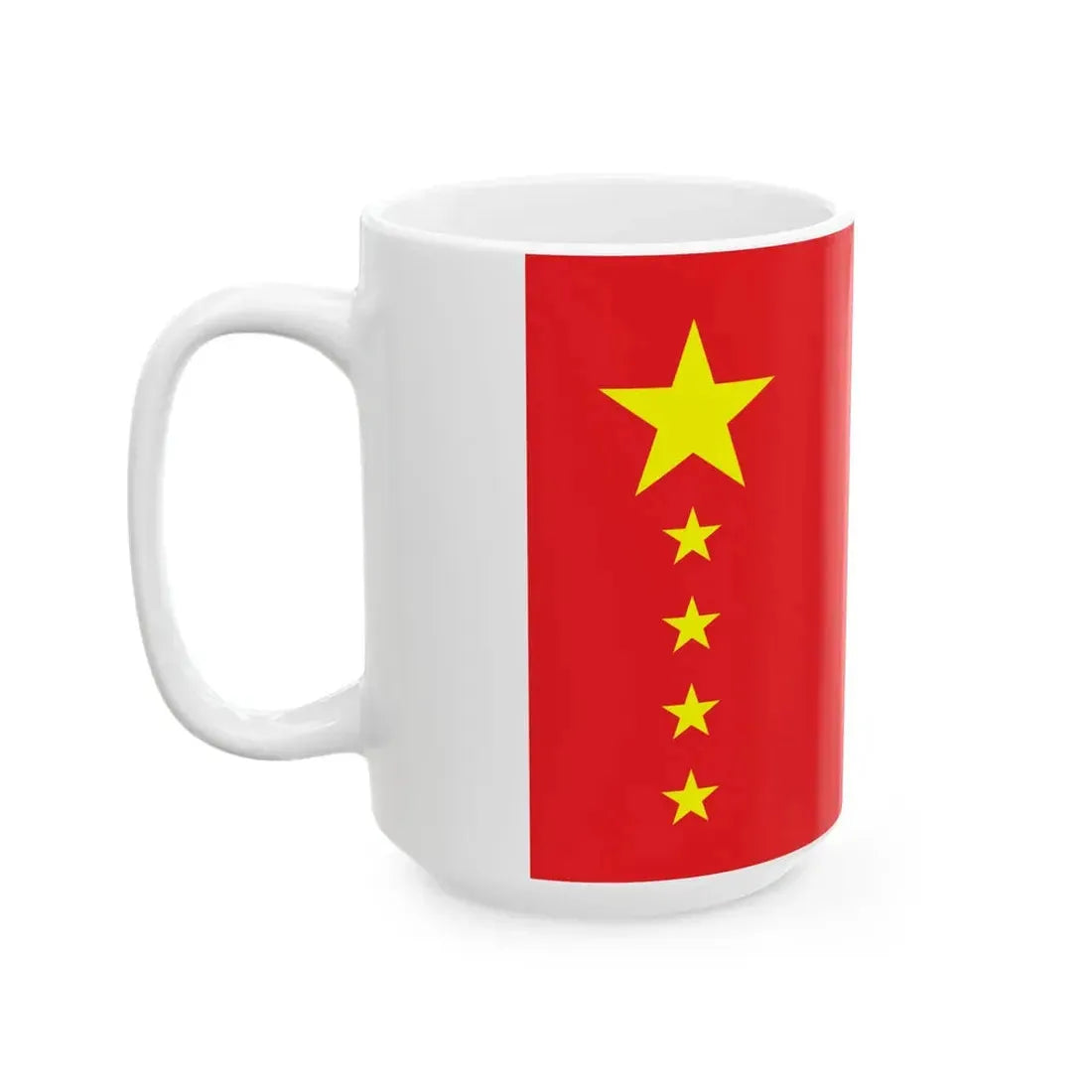 Proposal 4 for the PRC flag (China) White Coffee Mug - Go Mug Yourself