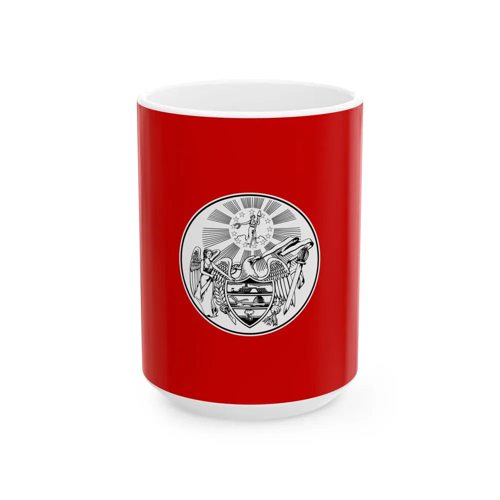 Proposed Arkansas flag 1876 (United States) White Coffee Mug 15oz - Go Mug Yourself