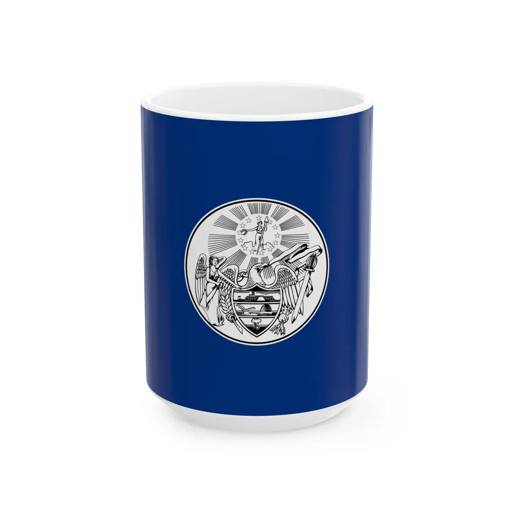 Proposed Arkansas flag 1910 (United States) White Coffee Mug 15oz - Go Mug Yourself