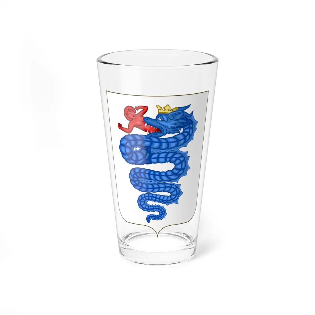 Proposed Arms of Lombardy 1910 (Italy) (Coat of Arms) Pint Glass 16oz 16oz - Go Mug Yourself