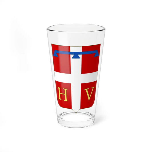 Proposed Arms of Piedmont 1910 (Italy) (Coat of Arms) Pint Glass 16oz 16oz - Go Mug Yourself