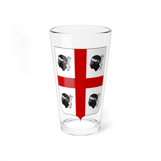 Proposed Arms of Sardinia 1910 (Italy) (Coat of Arms) Pint Glass 16oz 16oz - Go Mug Yourself