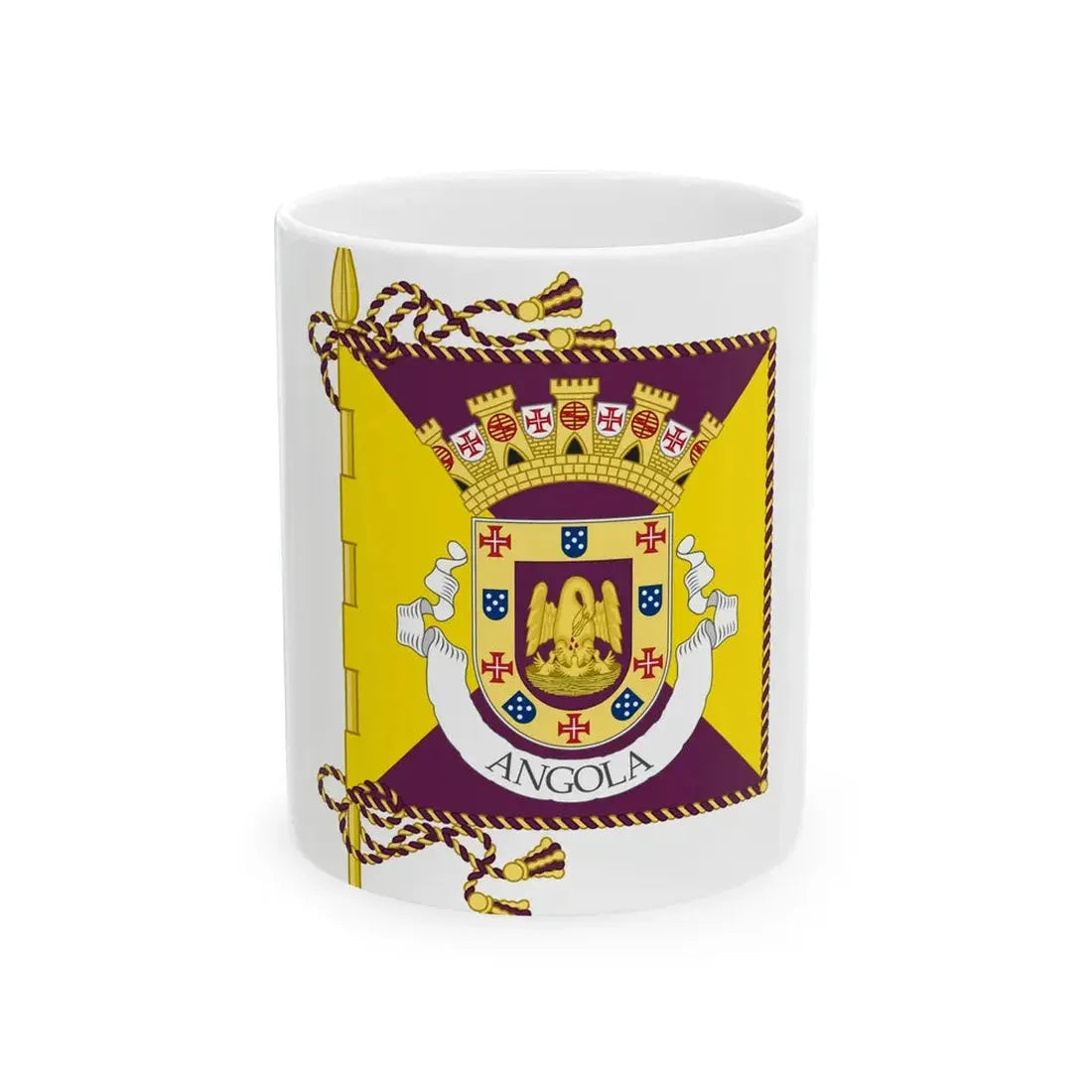 Proposed banner of Portuguese Angola 1932 (Angola) White Coffee Mug 11oz - Go Mug Yourself
