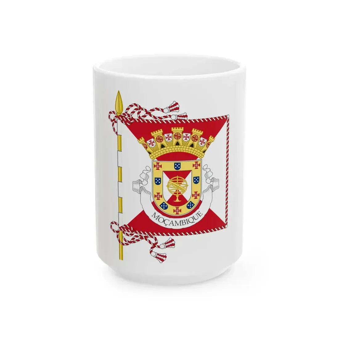 Proposed banner of Portuguese Mozambique 1932 (Mozambique) White Coffee Mug 15oz - Go Mug Yourself