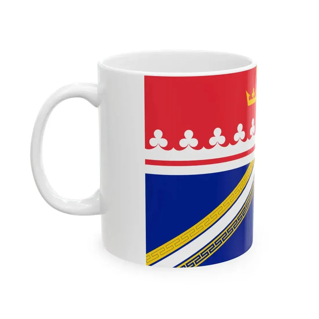 Proposed design for the flag of Grand Est (France) White Coffee Mug - Go Mug Yourself