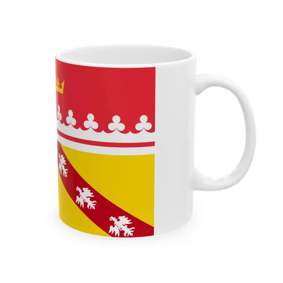 Proposed design for the flag of Grand Est (France) White Coffee Mug - Go Mug Yourself