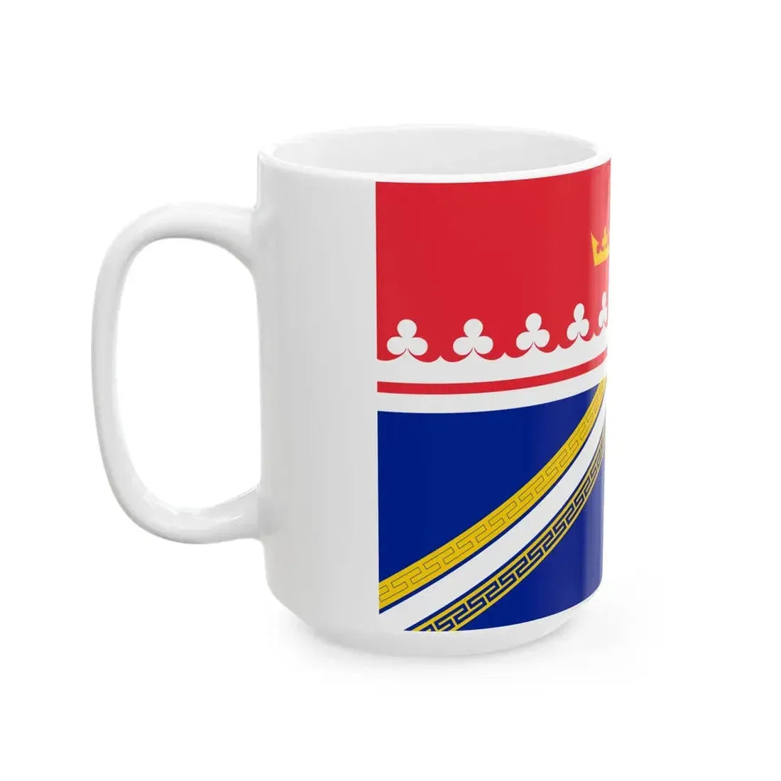 Proposed design for the flag of Grand Est (France) White Coffee Mug - Go Mug Yourself