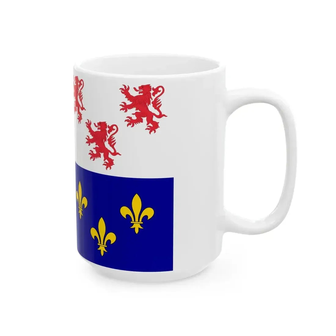 Proposed design for the flag of Hauts-de-France (France) White Coffee Mug - Go Mug Yourself