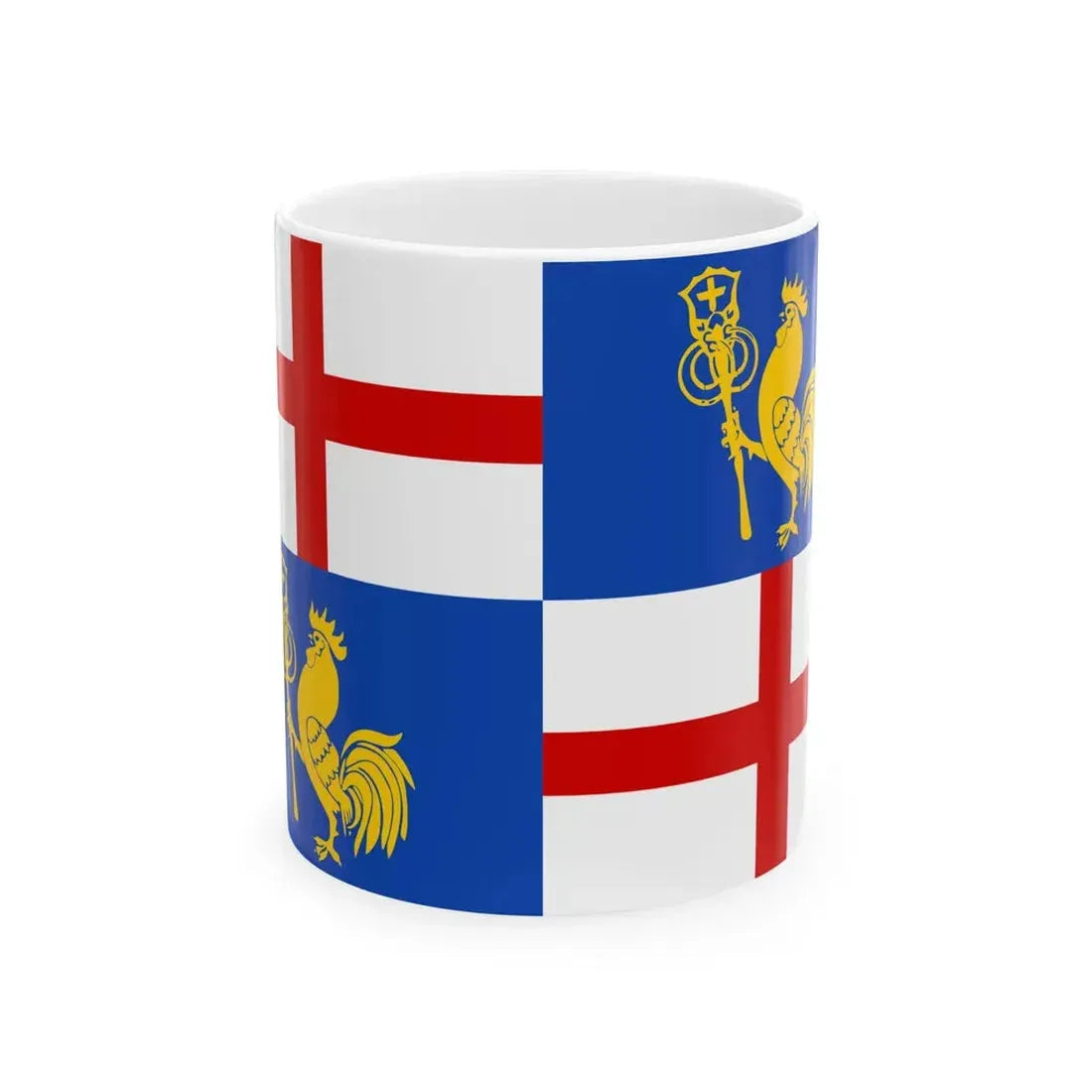 Proposed flag for Emilia-Romagna (Italy) White Coffee Mug 11oz - Go Mug Yourself