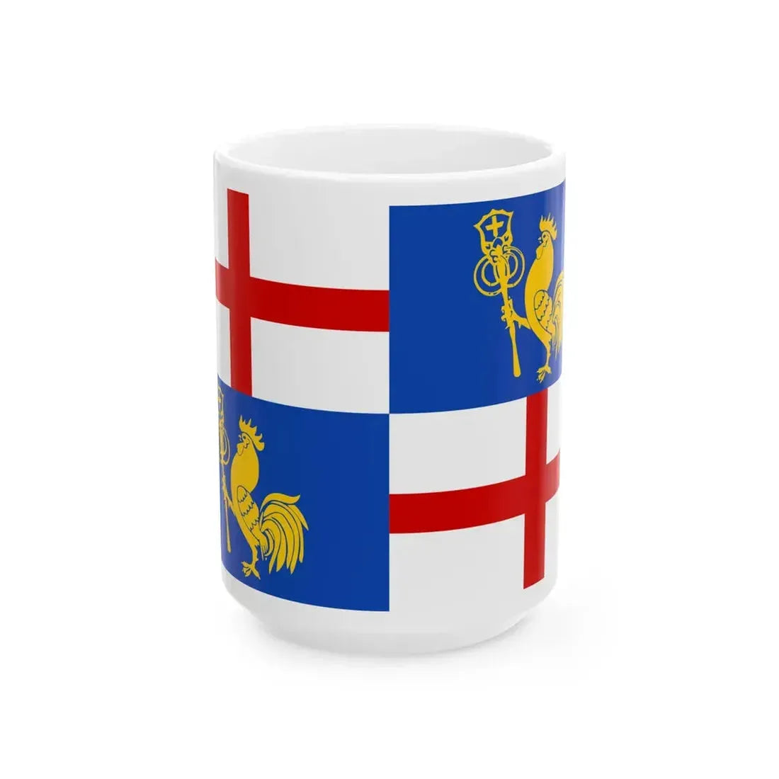 Proposed flag for Emilia-Romagna (Italy) White Coffee Mug 15oz - Go Mug Yourself