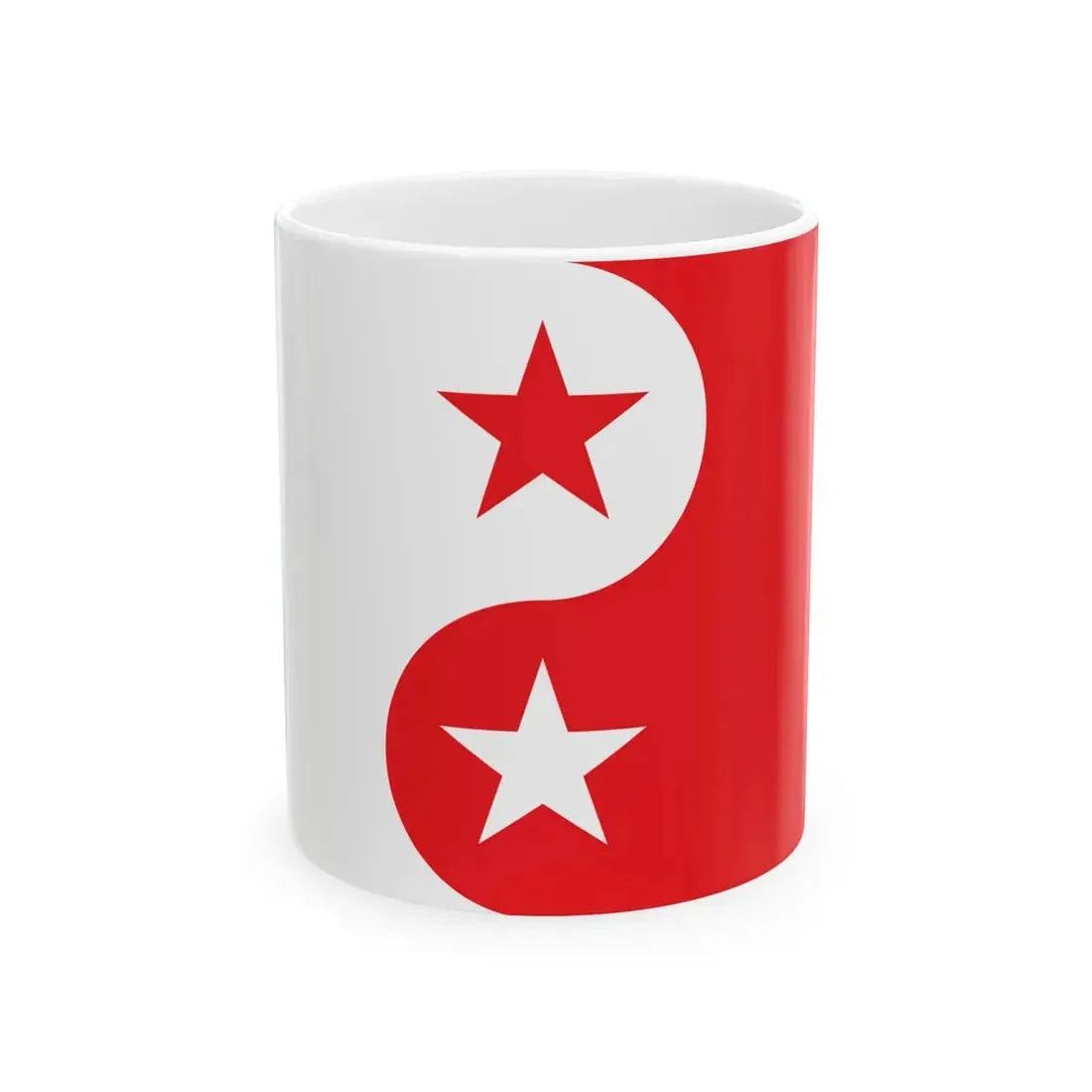 Proposed flag for Hong Kong SAR 012 (China) White Coffee Mug 11oz - Go Mug Yourself