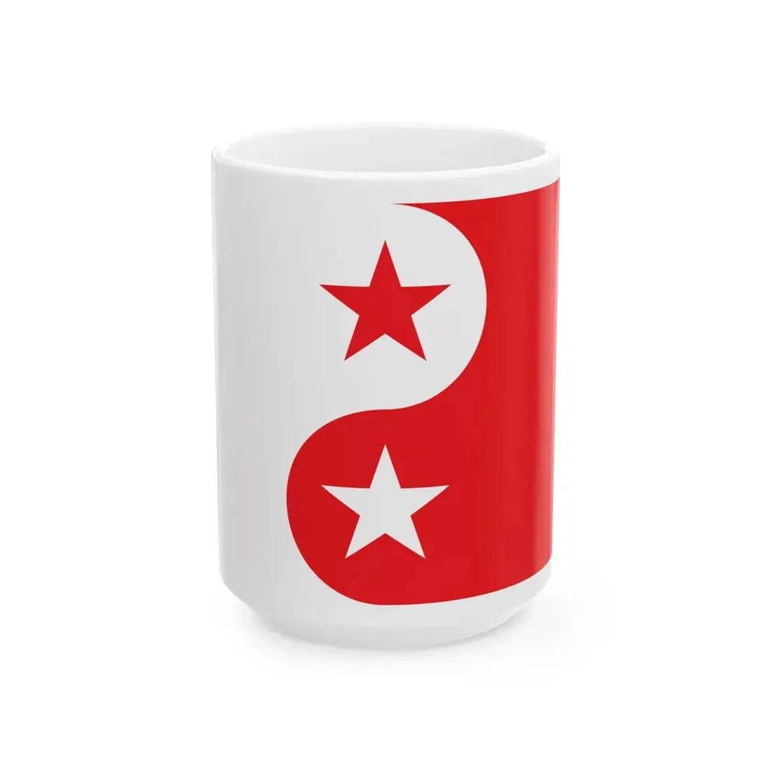 Proposed flag for Hong Kong SAR 012 (China) White Coffee Mug 15oz - Go Mug Yourself