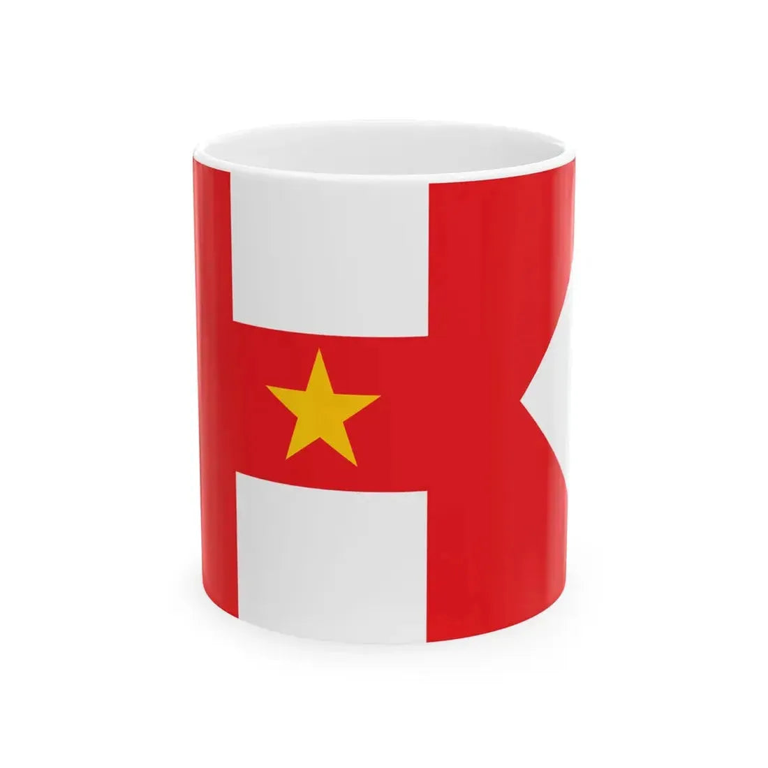 Proposed flag for Hong Kong SAR 013 (China) White Coffee Mug 11oz - Go Mug Yourself