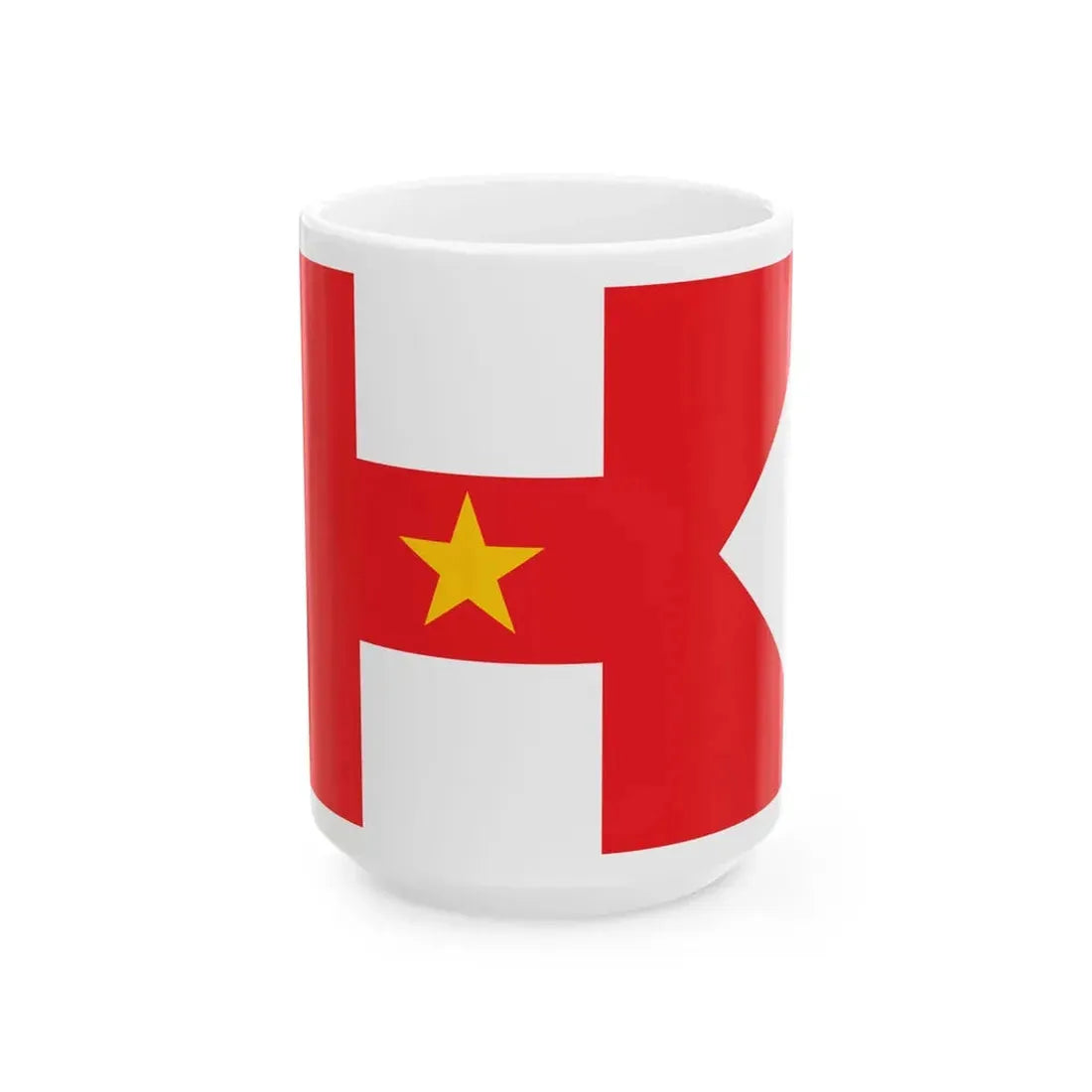 Proposed flag for Hong Kong SAR 013 (China) White Coffee Mug 15oz - Go Mug Yourself