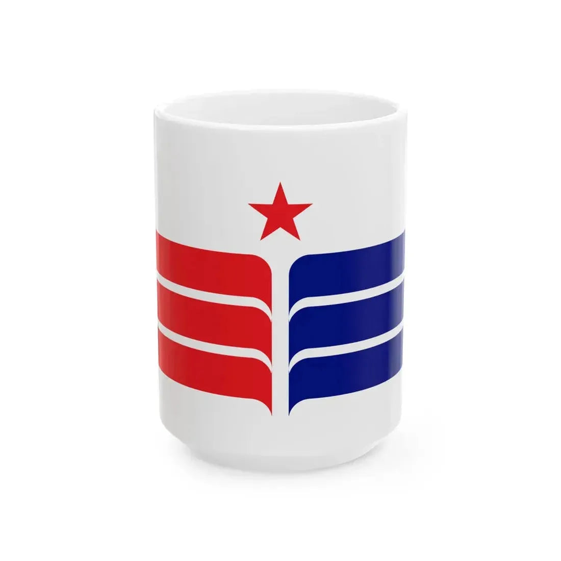 Proposed flag for Hong Kong SAR 014 (China) White Coffee Mug 15oz - Go Mug Yourself
