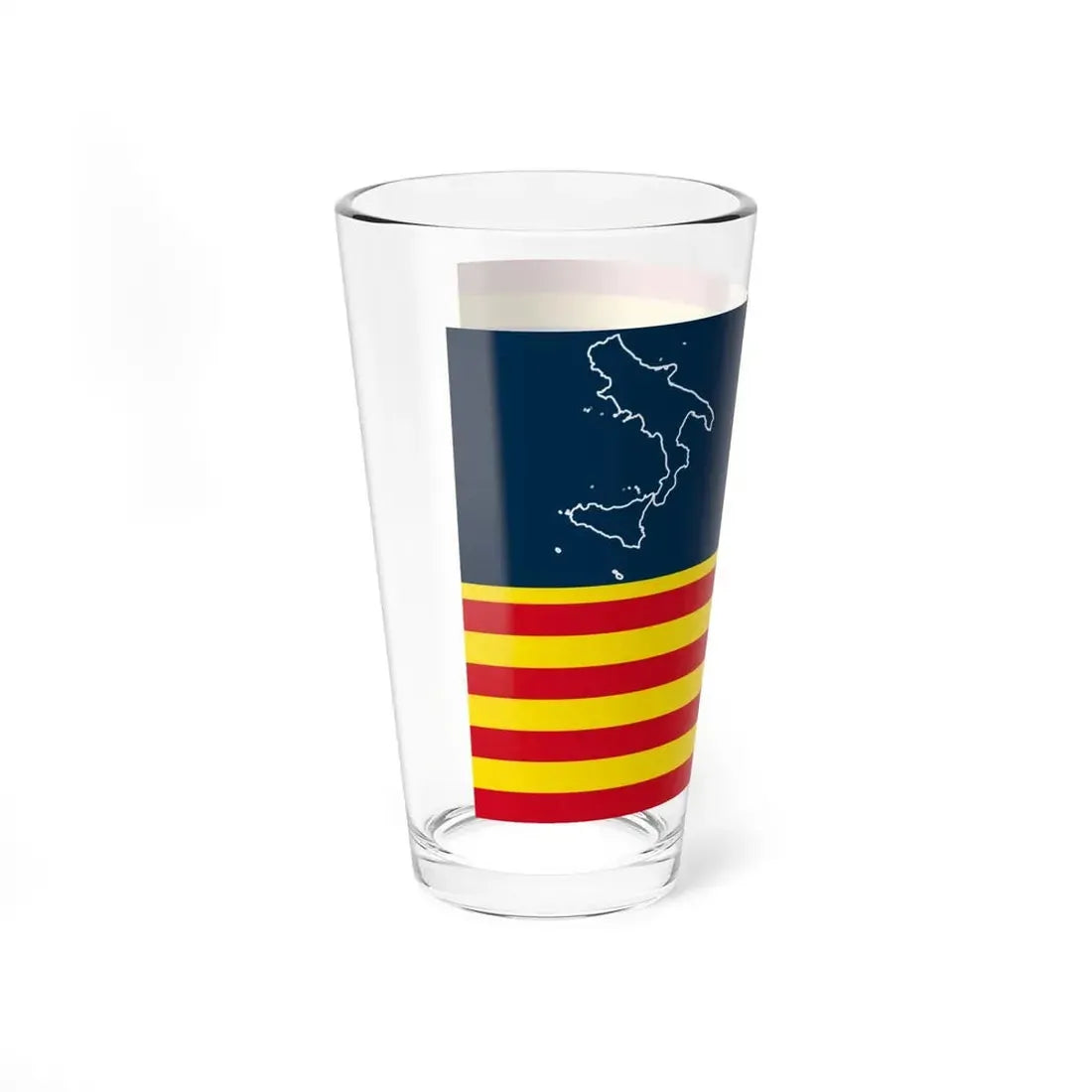 Proposed flag for Southern Italy (Italy) Pint Glass 16oz - Go Mug Yourself