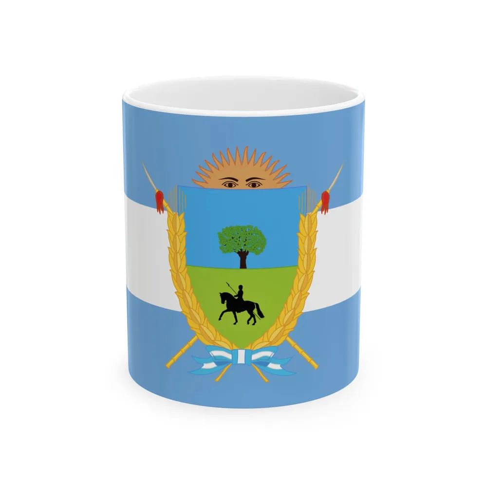Proposed flag for the La Pampa Province 1993 (Argentina) White Coffee Mug 11oz - Go Mug Yourself