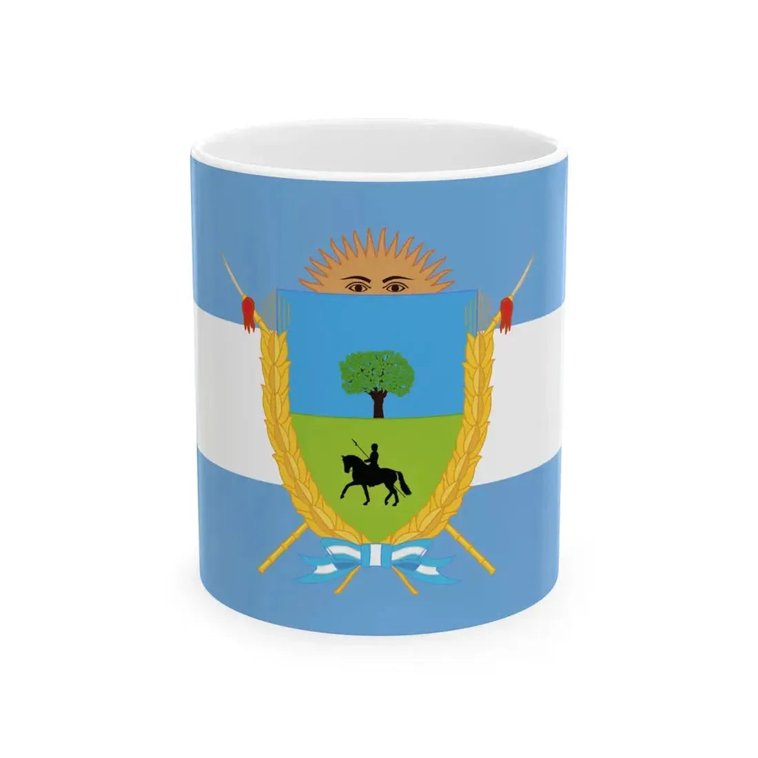 Proposed flag for the La Pampa Province 1993 (Argentina) White Coffee Mug 11oz - Go Mug Yourself