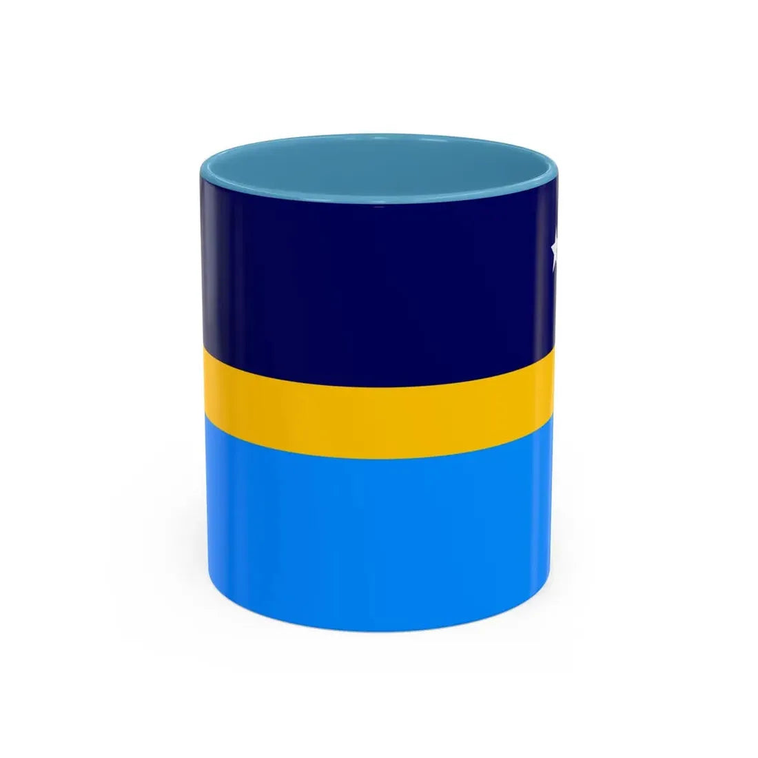 Proposed flag of Antarctica Dave Hamilton - Accent Coffee Mug 11oz Light Blue - Go Mug Yourself