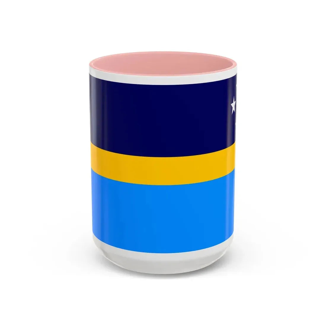 Proposed flag of Antarctica Dave Hamilton - Accent Coffee Mug 15oz Pink - Go Mug Yourself