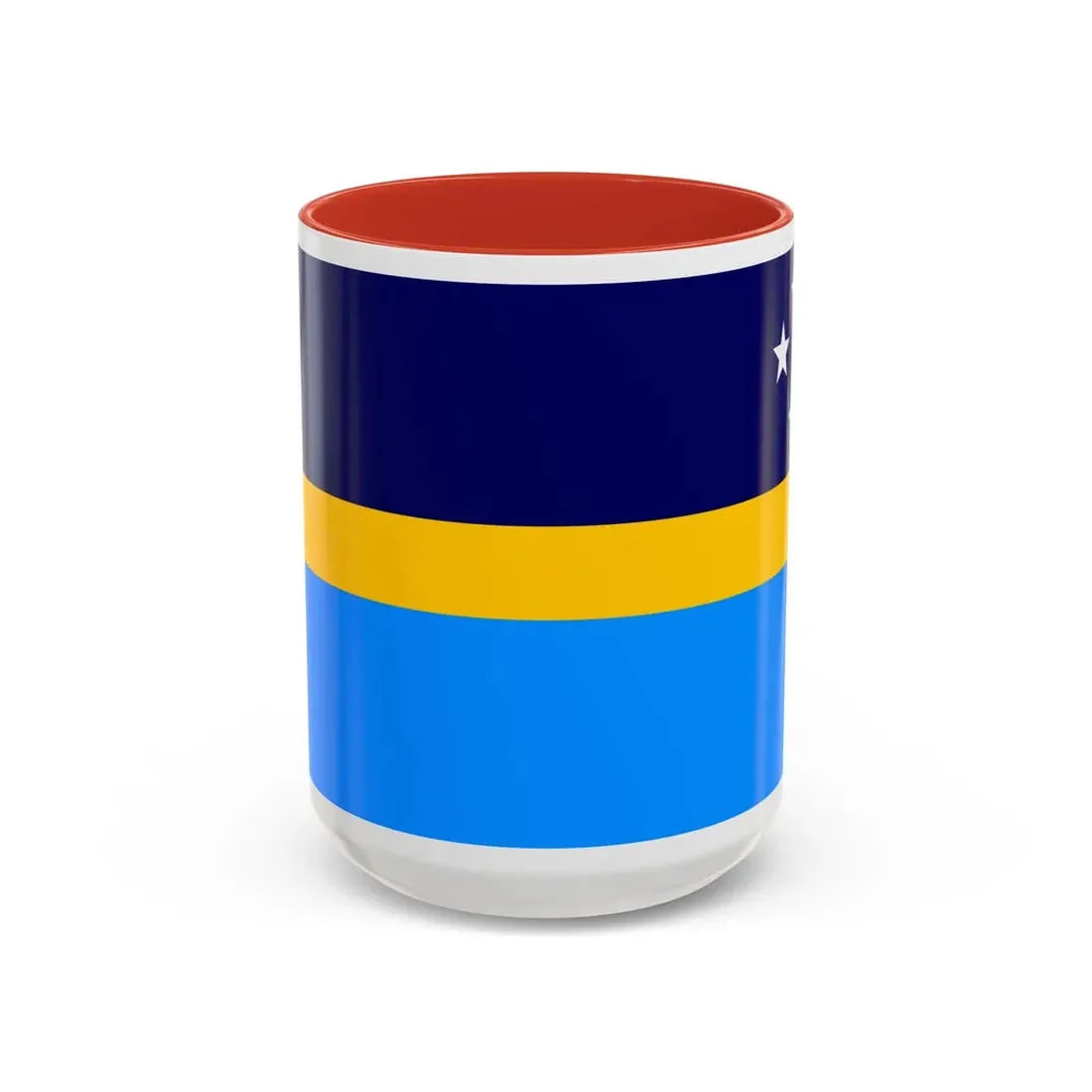 Proposed flag of Antarctica Dave Hamilton - Accent Coffee Mug 15oz Red - Go Mug Yourself