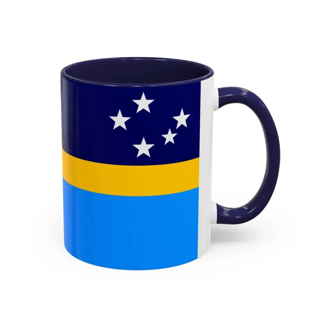 Proposed flag of Antarctica Dave Hamilton - Accent Coffee Mug - Go Mug Yourself