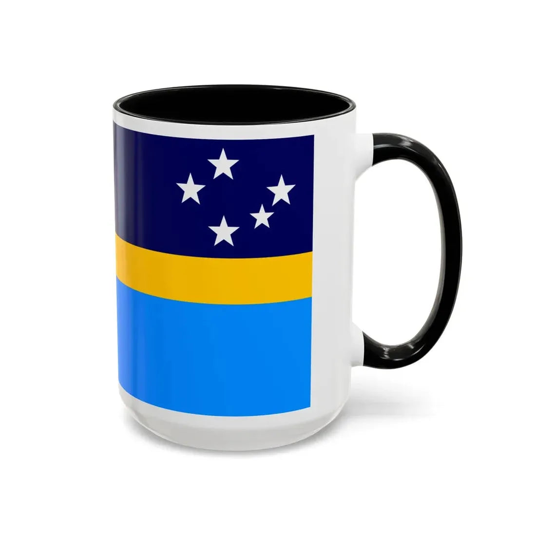 Proposed flag of Antarctica Dave Hamilton - Accent Coffee Mug - Go Mug Yourself