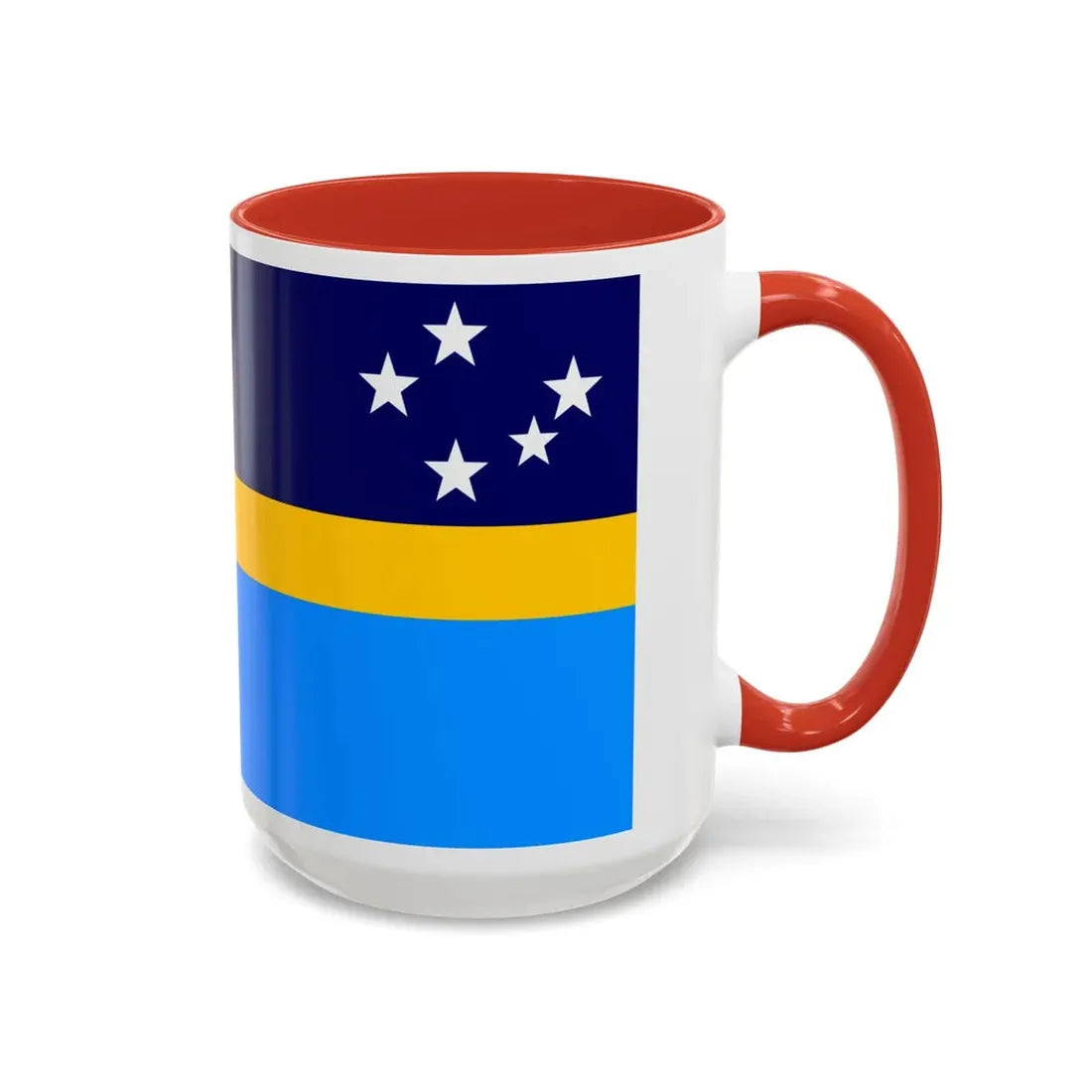 Proposed flag of Antarctica Dave Hamilton - Accent Coffee Mug - Go Mug Yourself