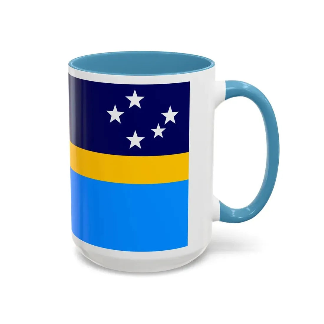 Proposed flag of Antarctica Dave Hamilton - Accent Coffee Mug - Go Mug Yourself