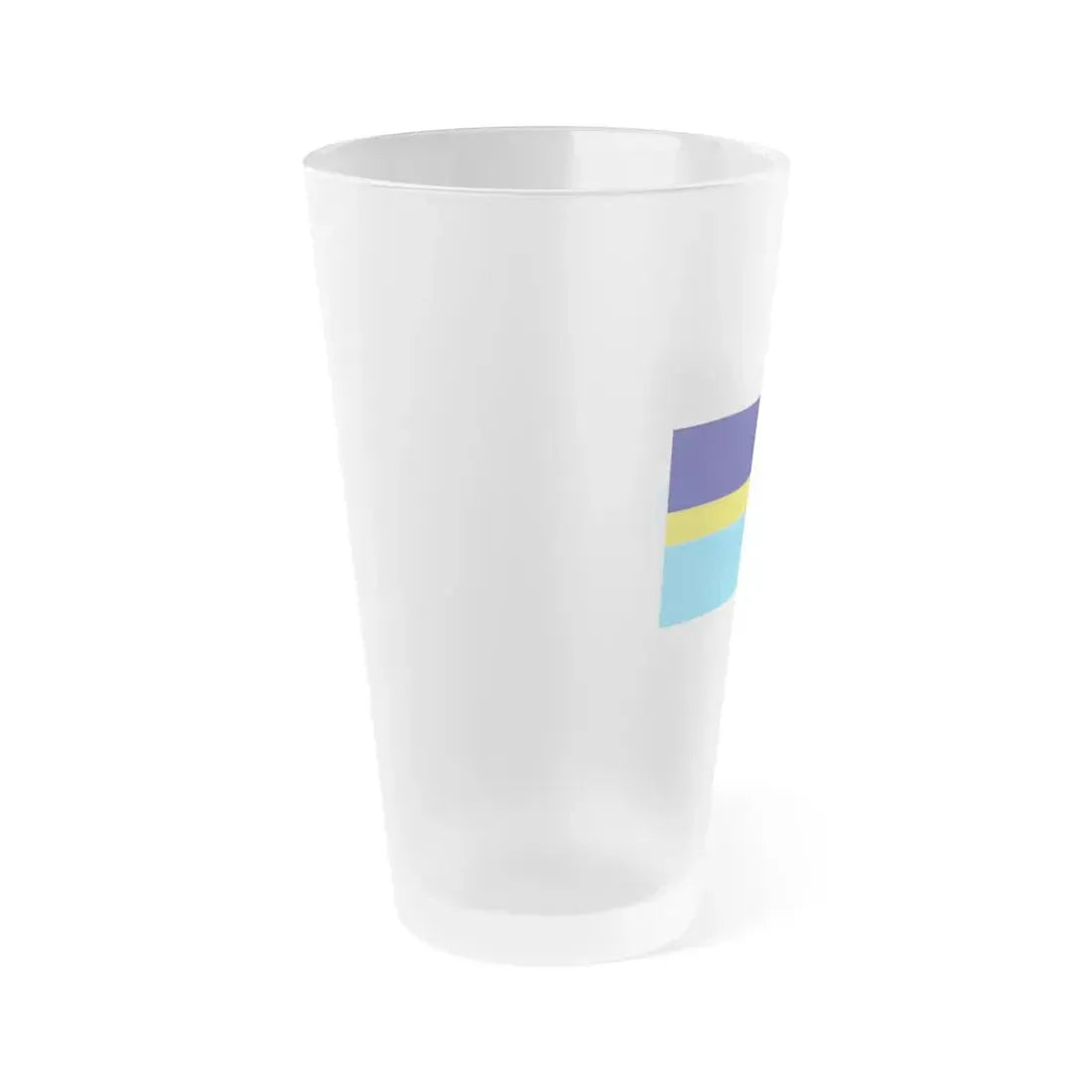 Proposed flag of Antarctica Dave Hamilton - Frosted Pint Glass 16oz - Go Mug Yourself