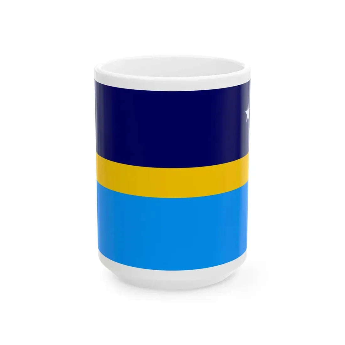 Proposed flag of Antarctica Dave Hamilton - White Coffee Mug 15oz - Go Mug Yourself