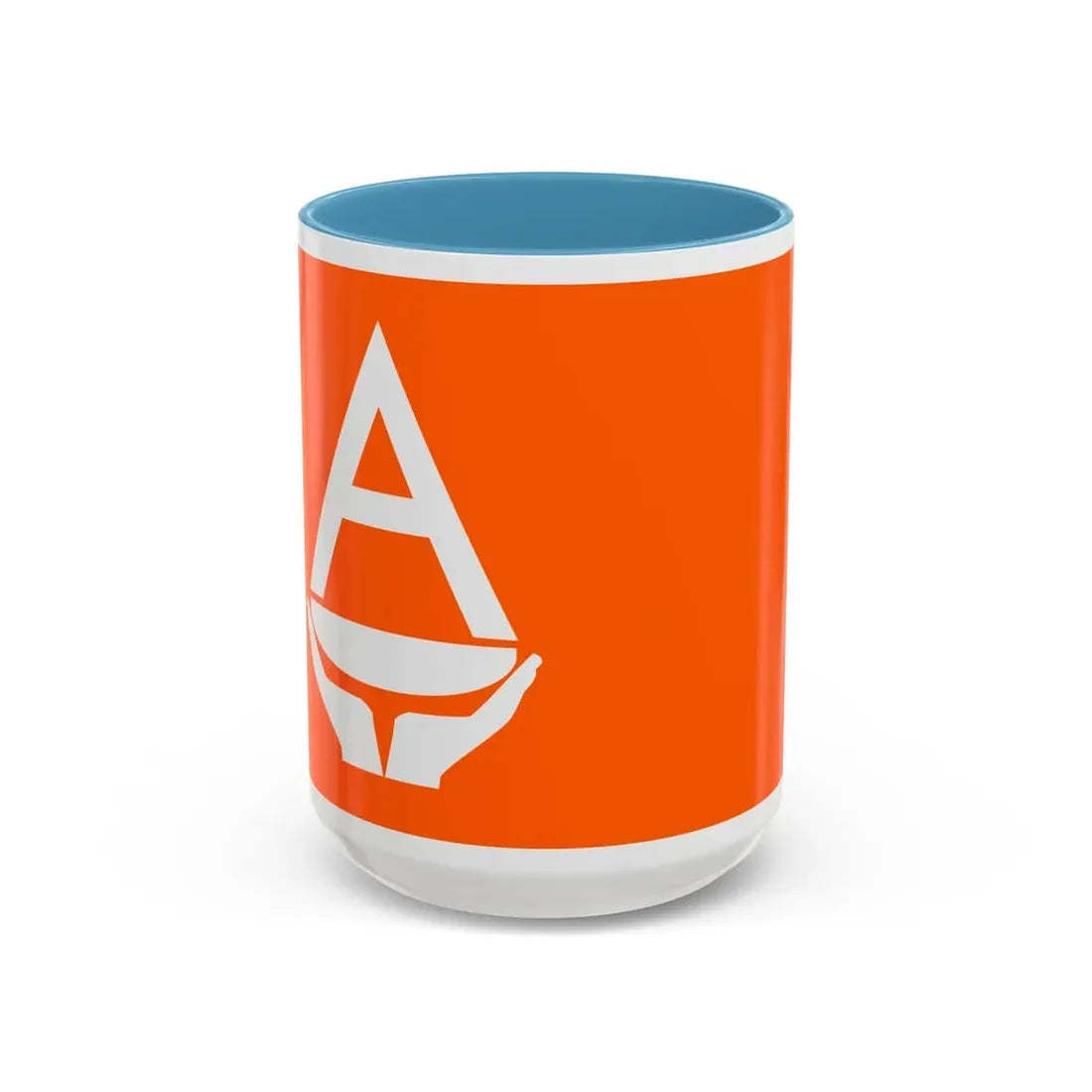 Proposed flag of Antarctica Whitney Smith - Accent Coffee Mug 15oz Light Blue - Go Mug Yourself