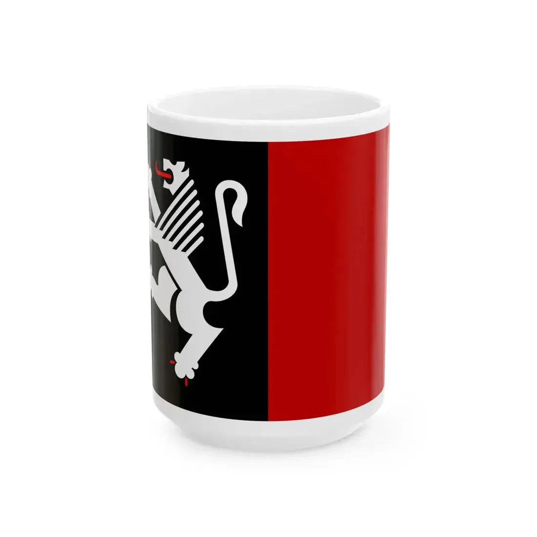 Proposed flag of Aosta Valley (Italy) White Coffee Mug 15oz - Go Mug Yourself