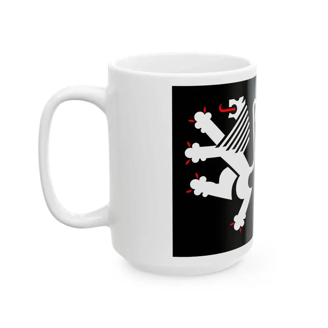 Proposed flag of Aosta Valley (Italy) White Coffee Mug - Go Mug Yourself