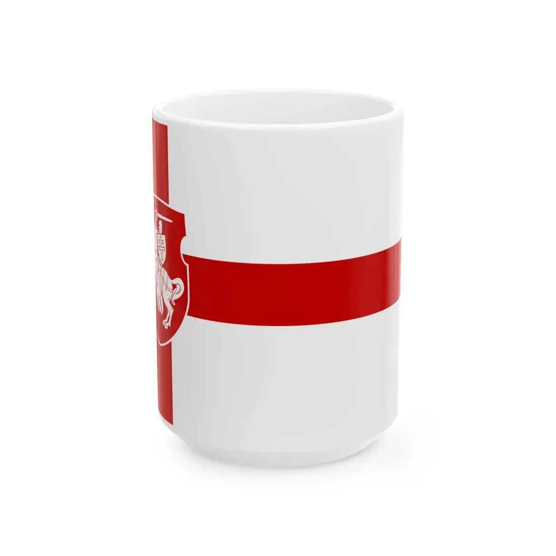Proposed flag of Belarus 1992 (Belarus) White Coffee Mug 15oz - Go Mug Yourself