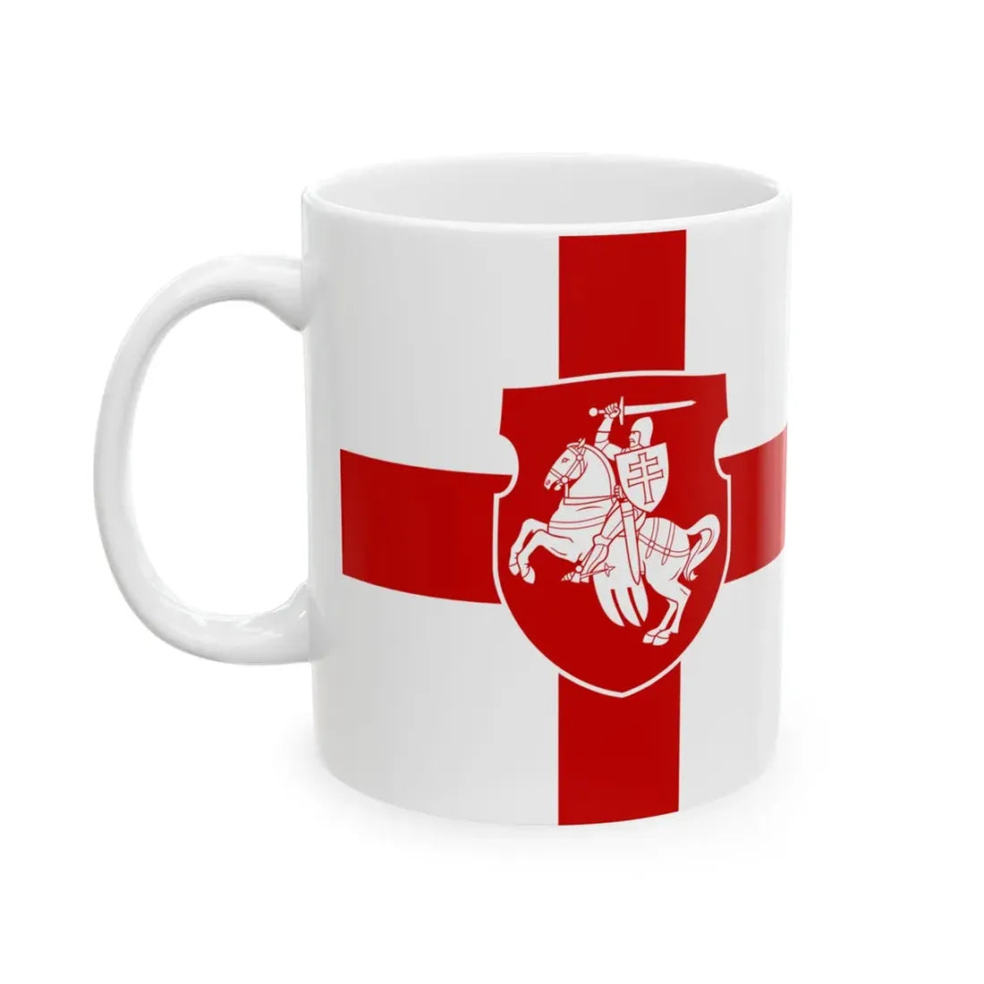 Proposed flag of Belarus 1992 (Belarus) White Coffee Mug - Go Mug Yourself
