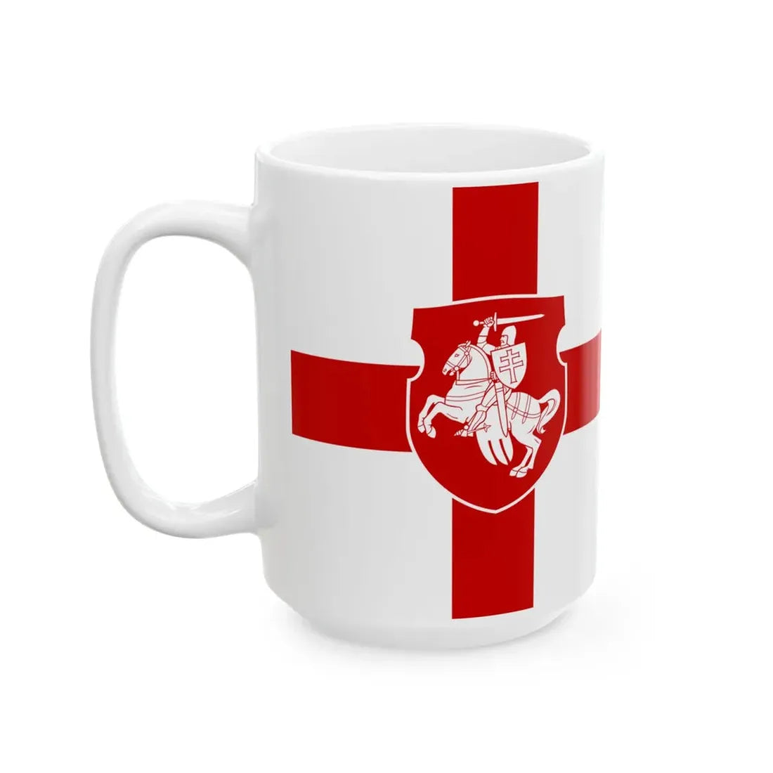 Proposed flag of Belarus 1992 (Belarus) White Coffee Mug - Go Mug Yourself