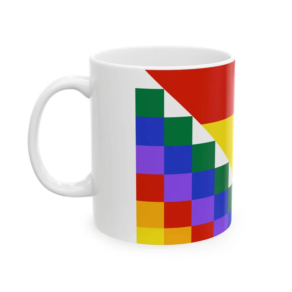 Proposed flag of Bolivia (Bolivia) White Coffee Mug - Go Mug Yourself